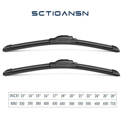 Windshield Wiper Blades Fits Chevy Trailblazer 2002 (22''+22''+16''(Front & Rear Windshield Wiper))