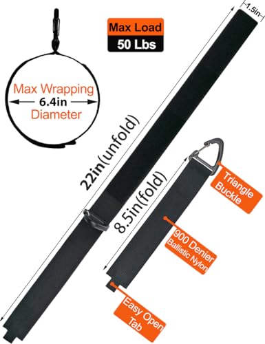 Hose Straps Hose Ties with Carabiner (XL)