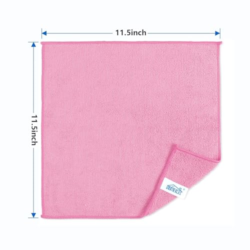 50PK Microfiber Cleaning Cloth (Pink)