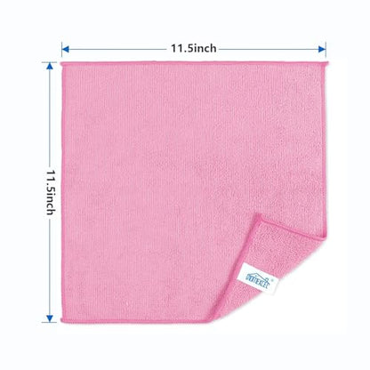 50PK Microfiber Cleaning Cloth (Pink)