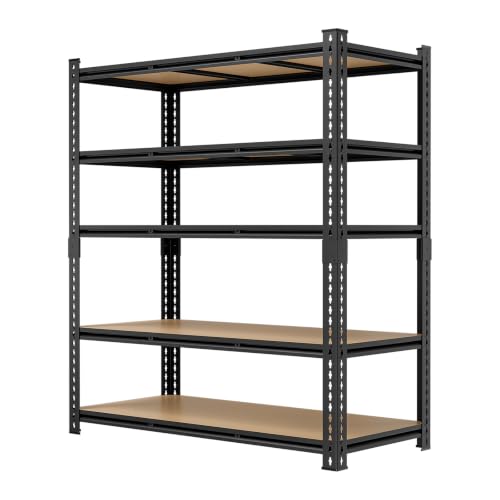 48" W Garage Shelving Heavy Duty (5T 48" W x 18.9" D x 72" H)
