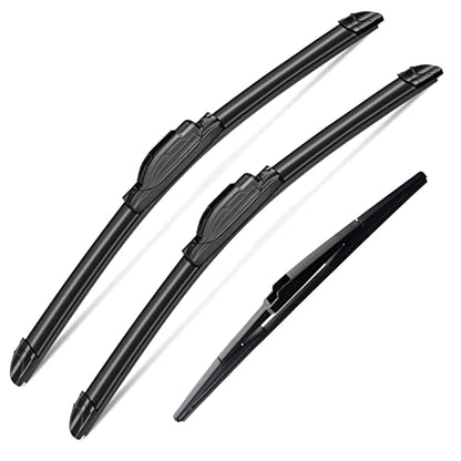 Windshield Wiper Blades Fits Toyota Prius 2010 (26''+19''+16A''(Front & Rear Windshield Wiper))