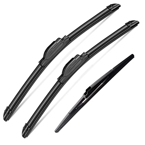 Windshield Wiper Blades Fits Toyota Prius 2010 (26''+19''+16A''(Front & Rear Windshield Wiper))