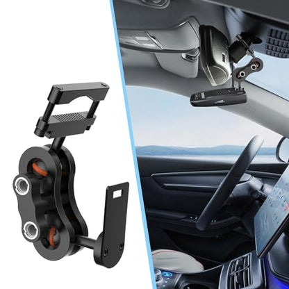 Radar Detector Rearview Mirror Rod Mount and Radar Power Cord Hardwired Kit (For Uniden Radar Models)