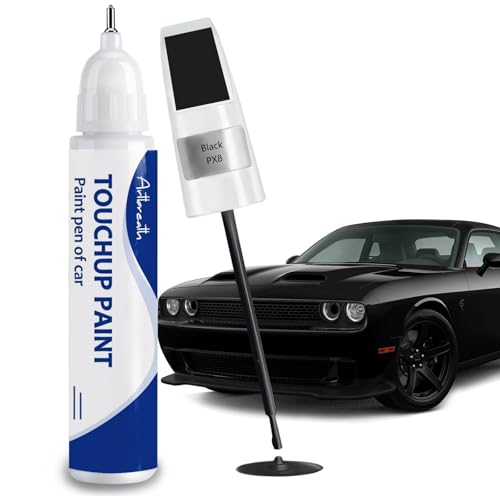 Black PX8 Touch Up Paint for Dodge OEM Color Match Car Paint Pen (Black(PX8))