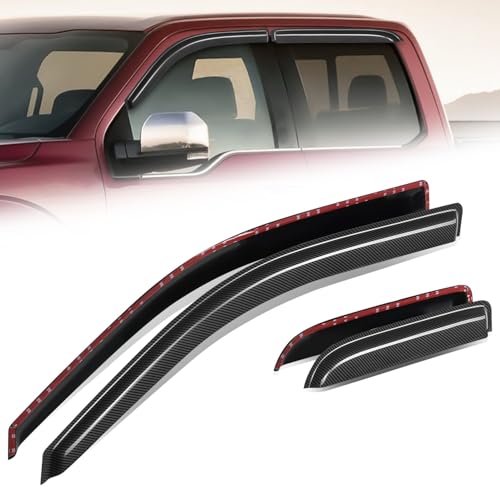 Tape On Window Visors for 2004 (04-14 Ford F-150 Extended Cab)