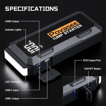 4000A Jump Starter 12V Battery Jumper Starter (A20)