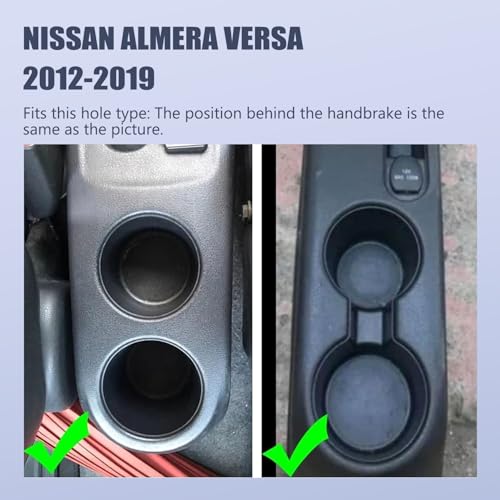 Car Console Armrest Box for Nissan Versa 2012 (Black Stitching)
