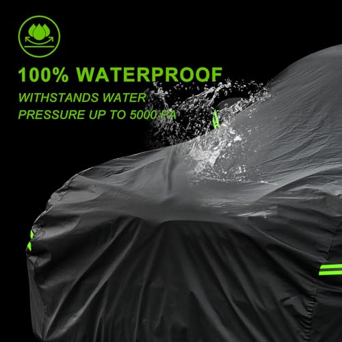 Waterproof Car Cover All Weather (A2-Fit sedan length ( 178" to 185") / black)