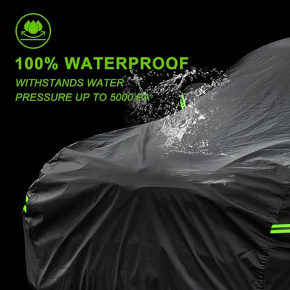 Waterproof Car Cover All Weather (A1-Fit sedan length ( up to 178") / black)