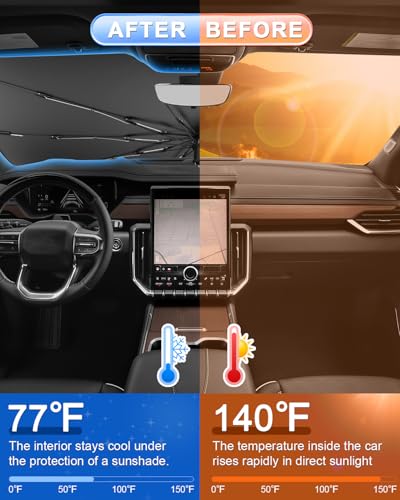 for 2026 GMC Acadia Car Windshield Sun Shade Umbrella (2025-2026 Acadia)