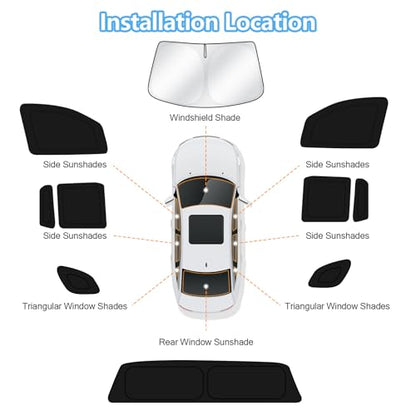 Car Window Shades for Honda Ridgeline RTL 2017 (FOR | Ridgeline RTL 2017-2025 (10pcs))