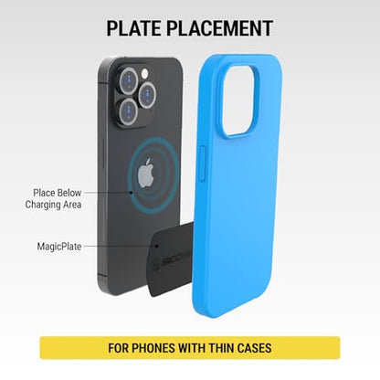 MAGRKSRI MagicMount Replacement Metal Plate Kit for Phone (Original / 3 Plates / Silver)