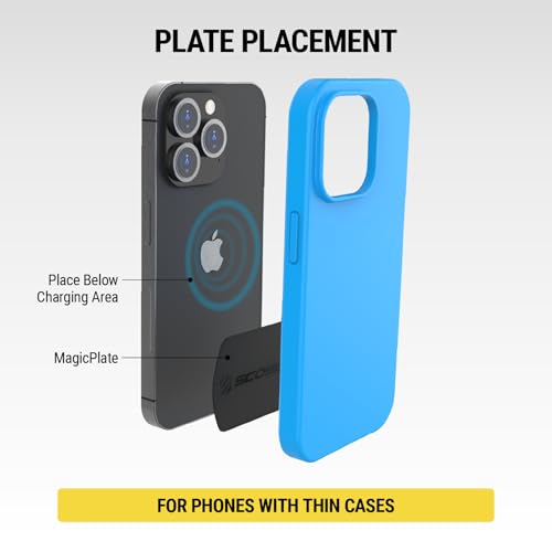 MPLT54T 2PKBP0 MagicMount Replacement Plate Kit for Magnetic Car Phone Mount Holder (Heavy Duty / 2 Plates / Black)