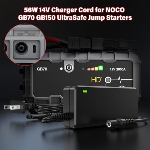 56W 14V Charger Fit for NOCO Boost GB70 GB150 Portable Car Jump Starter