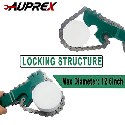 24 Inch Heavy Duty Chain Oil Filter Wrench (Green / 24 Inch)