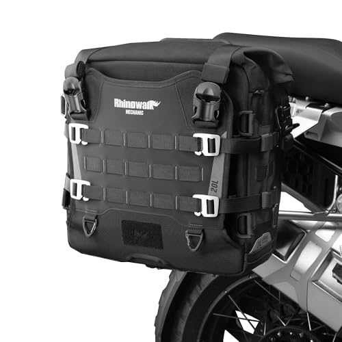 Motorcycle Saddlebag 20L Waterproof (Black 20L)