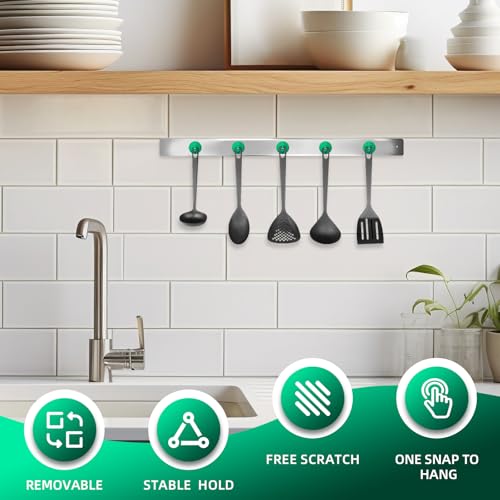 Magnetic Hooks Steel Tube Design for Cruise (Green / 80lb Magnetic Hooks)