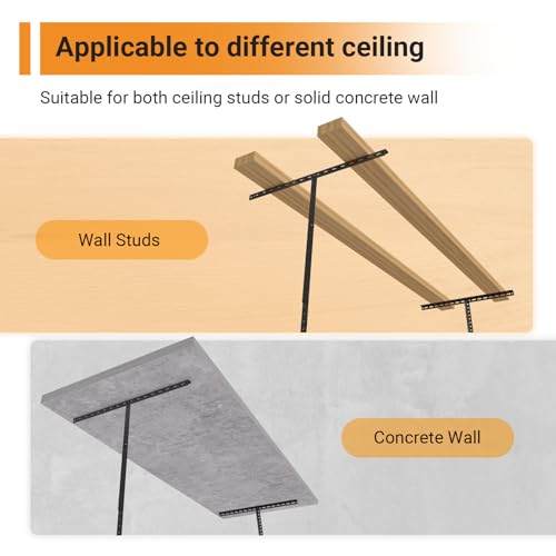 4x6ft Overhead Ceiling Garage Storage Rack (Black / 4x6ft)