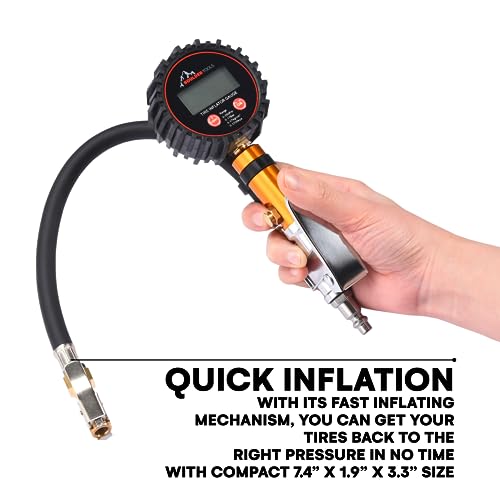 Tire Pressure Gauge with Inflator (Tire Pressure Gauge)