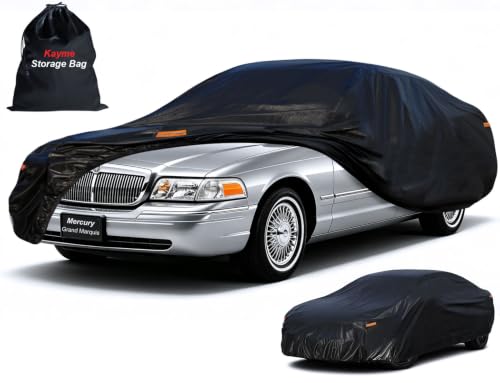 7 Layers Waterproof Sedan Car Cover for Ford Crown Victoria (PE-Black / Custom Fit Ford Crown Victoria)