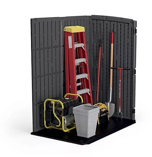 Outdoor Storage Shed (Dark Gray)