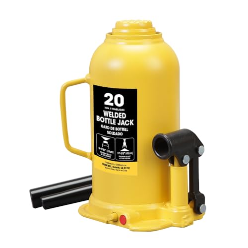 20 Ton Bottle Jack All Welded Hydraulic Jack with 2 (yellow / 20 ton standard)