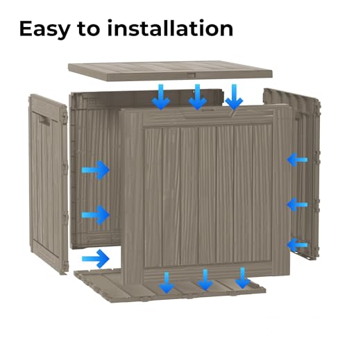 35 Gallon Resin Deck Box (Grey / 35 Gallon)