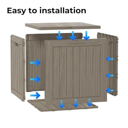 35 Gallon Resin Deck Box (Grey / 35 Gallon)