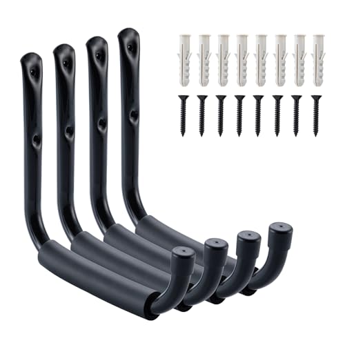 Garage Hooks 9 Inch Heavy Duty J Wall Hooks (9 in)