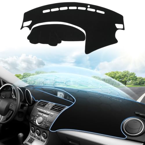Black Dash Cover for 2010 (51.58*25.19(Mazda 3 10-13 ))