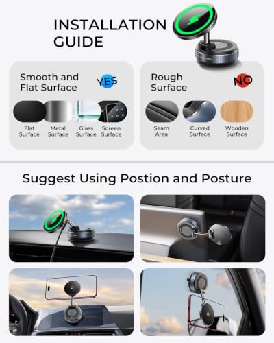 for MagSafe Car Mount Charger (Black)