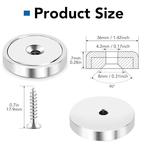 Magnets Neodymium Magnet 150LBS Strong Heavy Duty Rare Earth 6 P (150 lbs)
