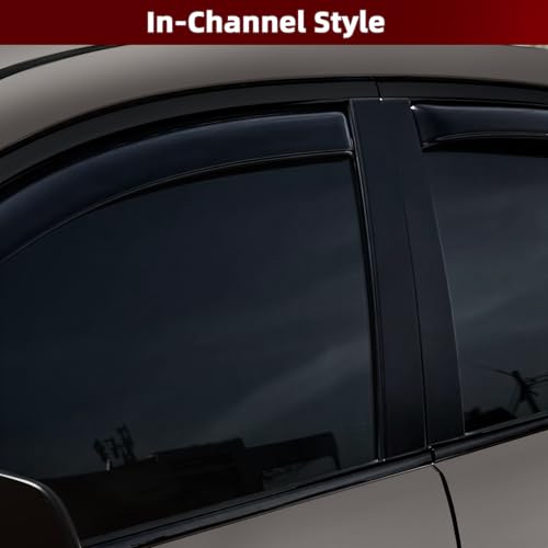 4PCS in Channel Window Rain Guards Fit for Hyundai Elantra 2021 (For 2021-2026 Elantra)
