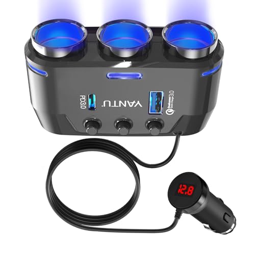 QC3.0&PD Cigarette Lighter Adapter (140W-B39-C)