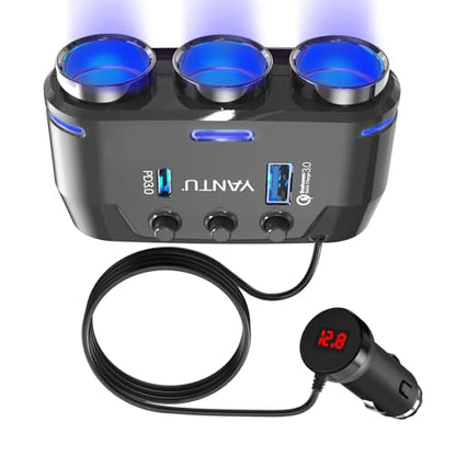 QC3.0&PD Cigarette Lighter Adapter (140W-B39-C)