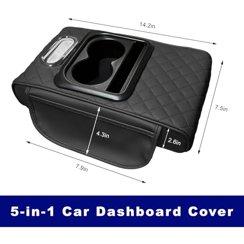 Car Center Console Cover (Black)