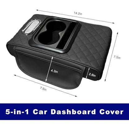 Car Center Console Cover (Black)