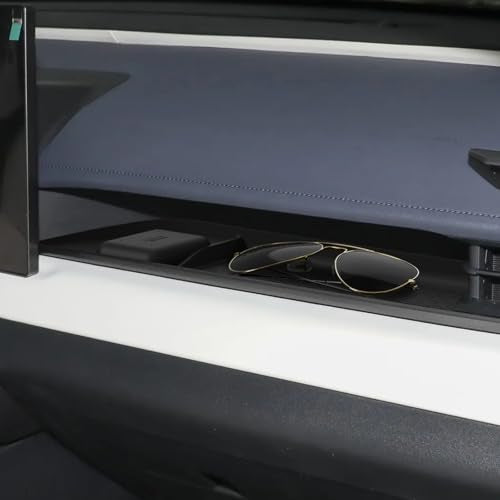co pilot's dashboard Organizer For Toyota RAV4 2026 Central Control dashboard TPE Storage Box Interior Auto Accessories Black (26RAV4 D-BOX)