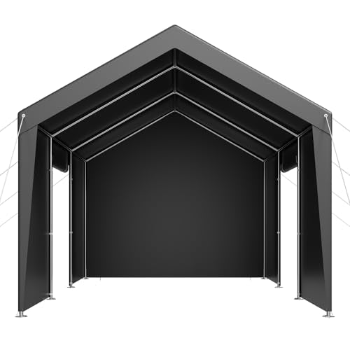Upgraded 10x20 FT Heavy Duty Carport Canopy with Roll