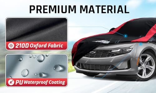 Camaro Car Cover Waterproof Custom Fit for Chevy Camaro 2010 (Camaro 2010-2026)