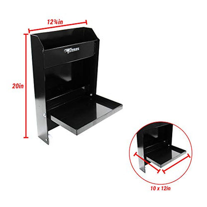 458BK Jr Work Station Storage Cabinet Shelf Rack Holder Caddy (Black)