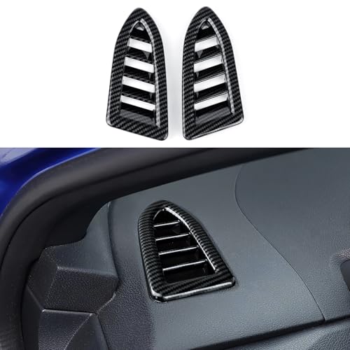 Dashboard Air Vent AC Outlet Sticker ABS Carbon Fiber Decal Interior Trim Cover Only for Crosstrek & Impreza 2024 (Dashboard Air Vent Decal)