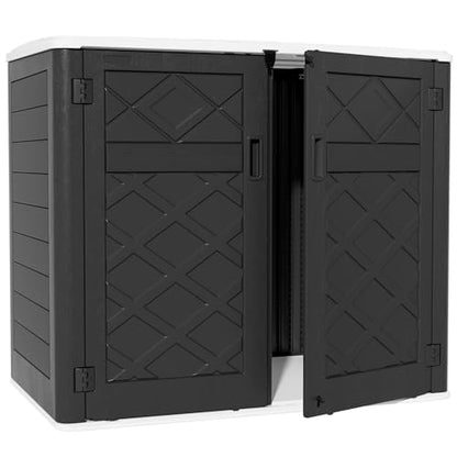 Large Outdoor Storage Shed (Gray-48 cu ft)