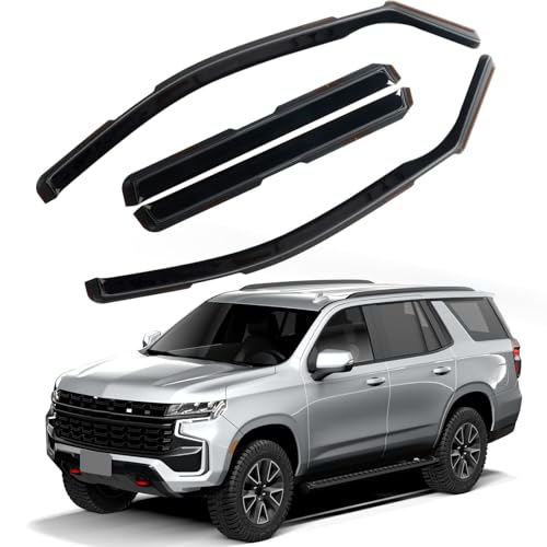 in Channel Rain Guards Fit for 2021 2022 2023 2024 2025 2026 Chevrolet (Fit for 2021-2026 Tahoe)