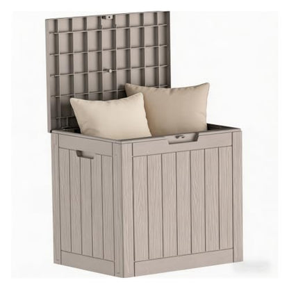 50 Gallon Resin Outdoor Storage Box (Gray / 46 gallons)