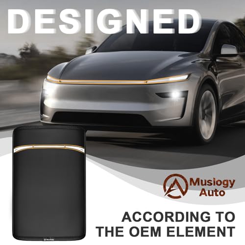 Armrest Cover for Tesla Model Y Refresh 2026 (13) 25+ |Juniper| Black, Regular)