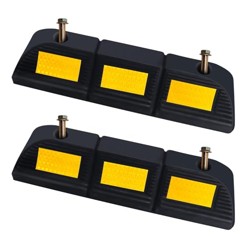 Rubber Parking Stopper for Garage 2 Pack (3.3“H 2pcs)