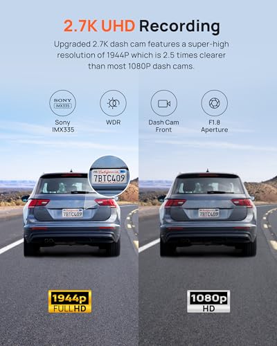 2.7K Dash Cam Front A500S (Front)