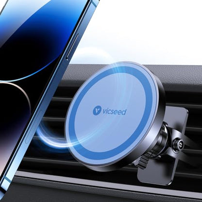 for MagSafe Car Mount [Strongest Magnet Power] Car Phone Holder (Blue)